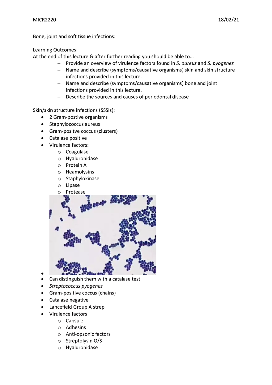 Bone, Joint and Soft Tissue Infections - Page 1