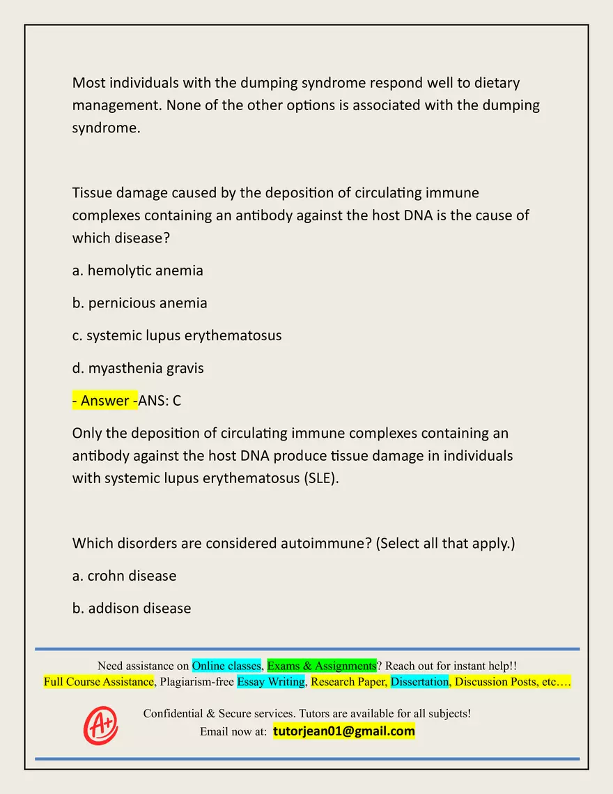 Advanced Patho Final Exam Actual 2025/2026 - Page 98