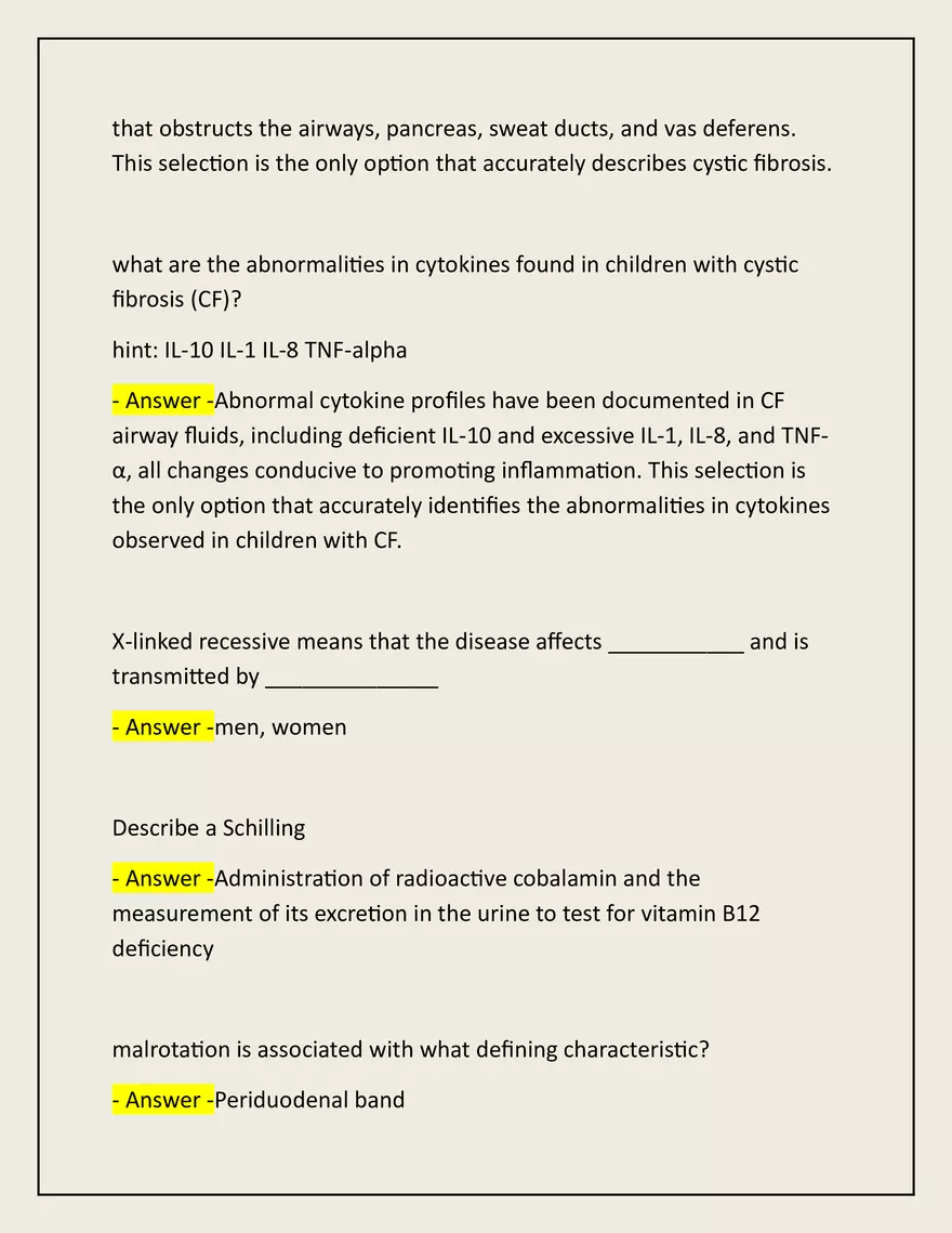 Advanced Patho Final Exam Actual 2025/2026 - Page 107