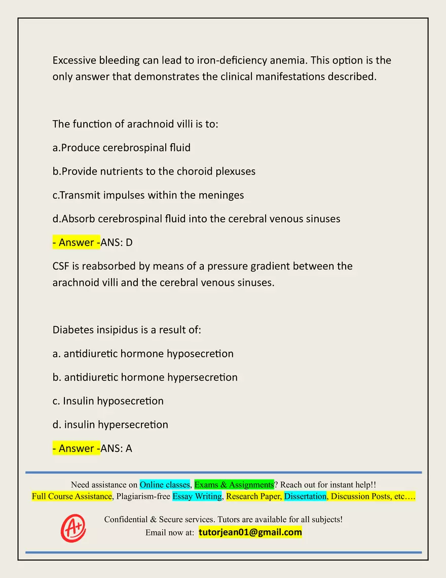 Advanced Patho Final Exam Actual 2025/2026 - Page 122