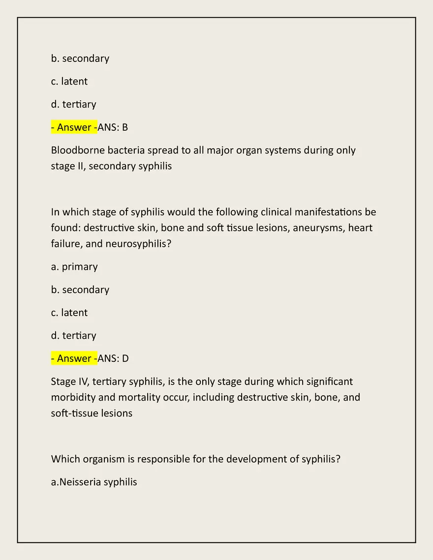 Advanced Patho Final Exam Actual 2025/2026 - Page 127