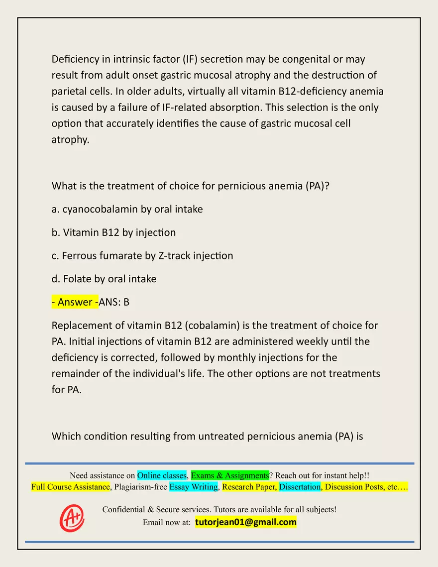 Advanced Patho Final Exam Actual 2025/2026 - Page 45