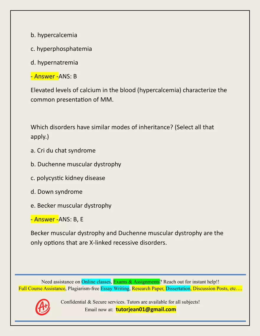 Advanced Patho Final Exam Actual 2025/2026 - Page 47