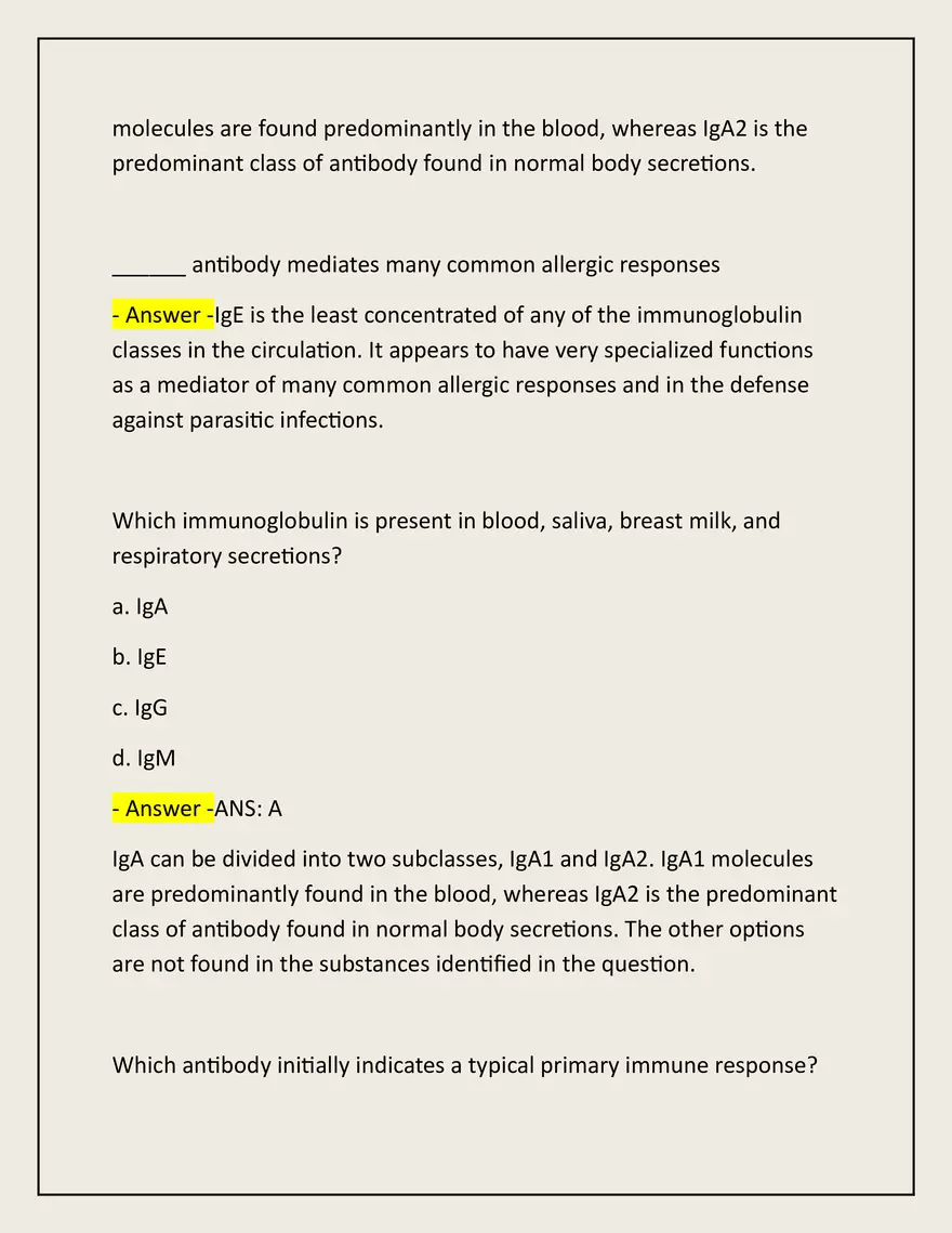 Advanced Patho Final Exam Actual 2025/2026 - Page 70