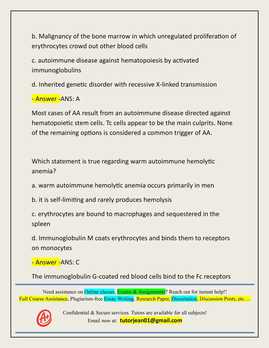 Advanced Patho Final Exam Actual 2025/2026 - Page 76
