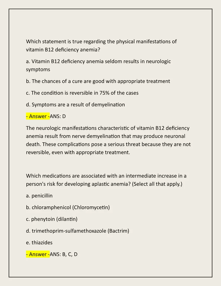 Advanced Patho Final Exam Actual 2025/2026 - Page 79
