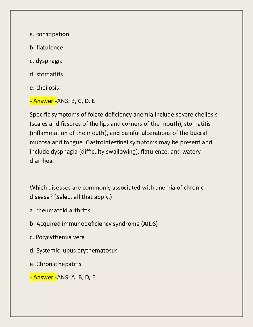Advanced Patho Final Exam Actual 2025/2026 - Page 81