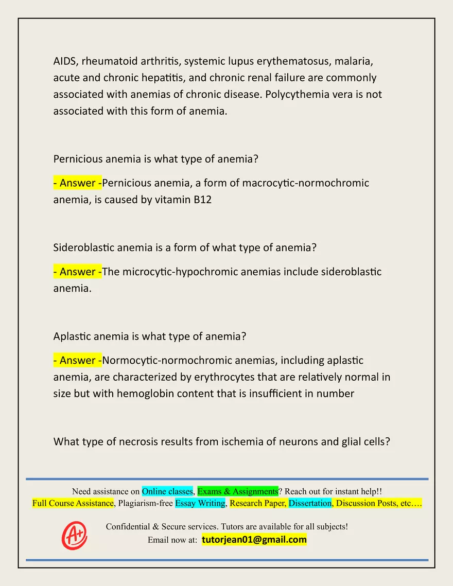 Advanced Patho Final Exam Actual 2025/2026 - Page 82