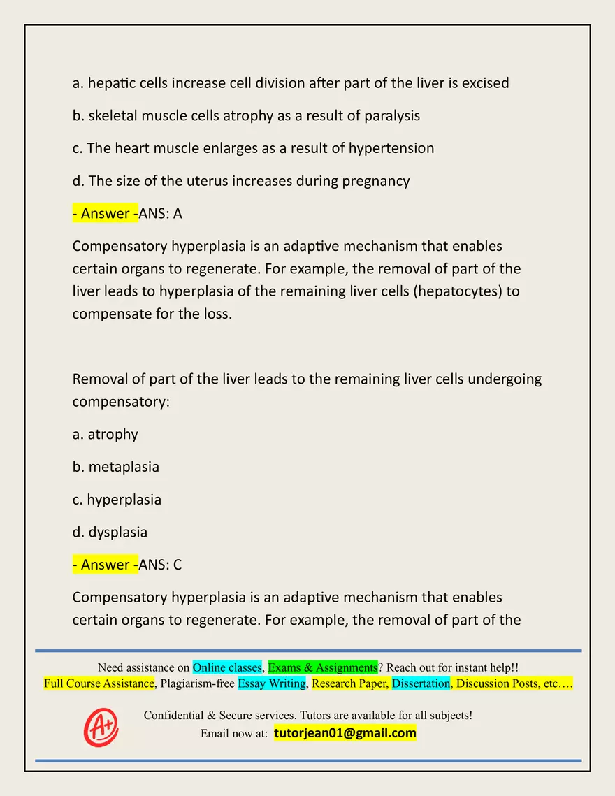 Advanced Patho Final Exam Actual 2025/2026 - Page 84