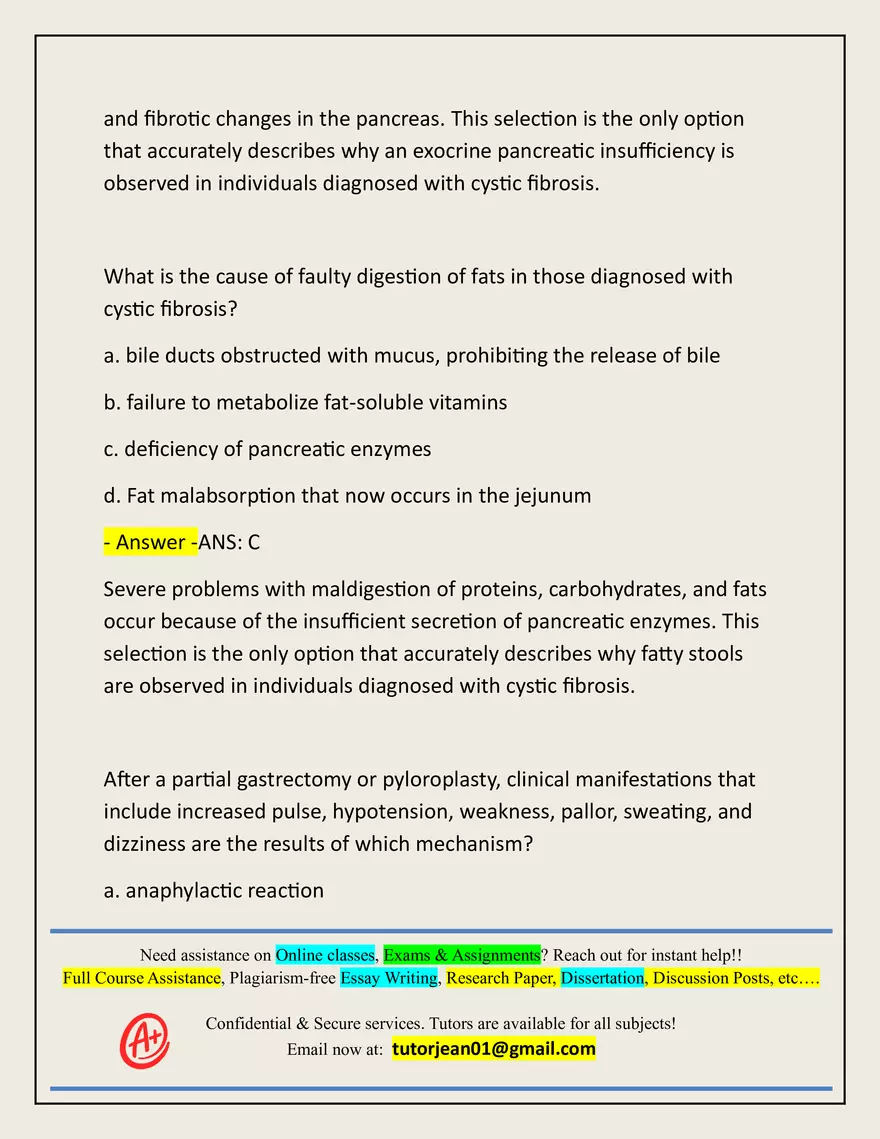 Advanced Patho Final Exam Actual 2025/2026 - Page 95