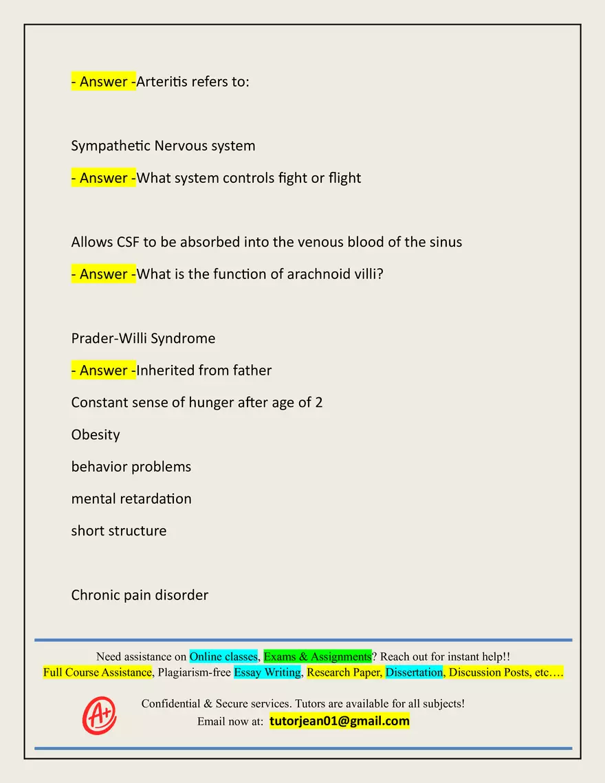 Patho Final Actual 2025/2026 Questions - Page 15