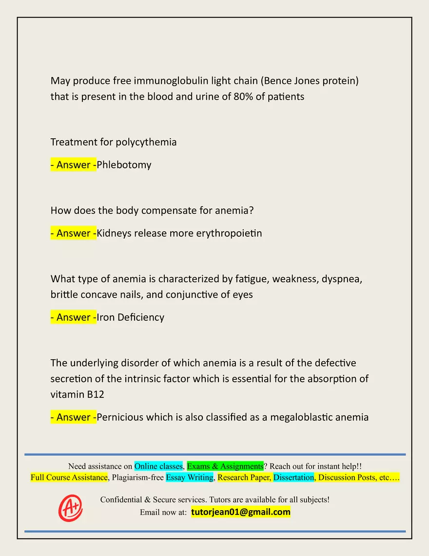 Patho Final Actual 2025/2026 Questions - Page 24