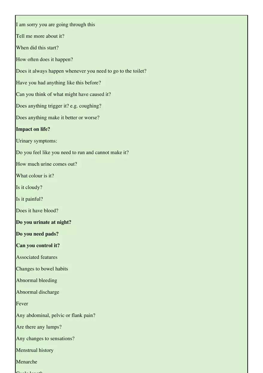 Urinary Incontinence - Page 2