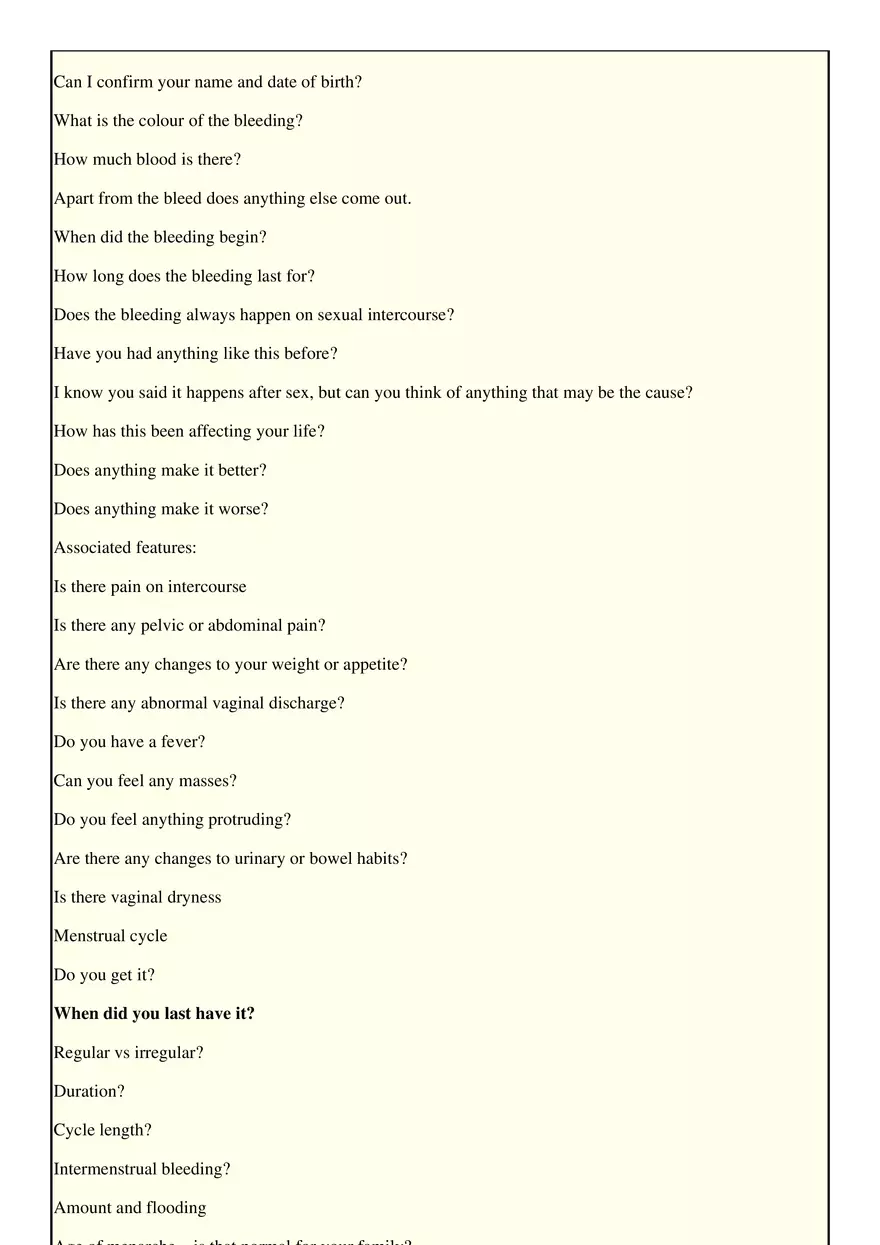 Post Coital Bleeding - Page 2