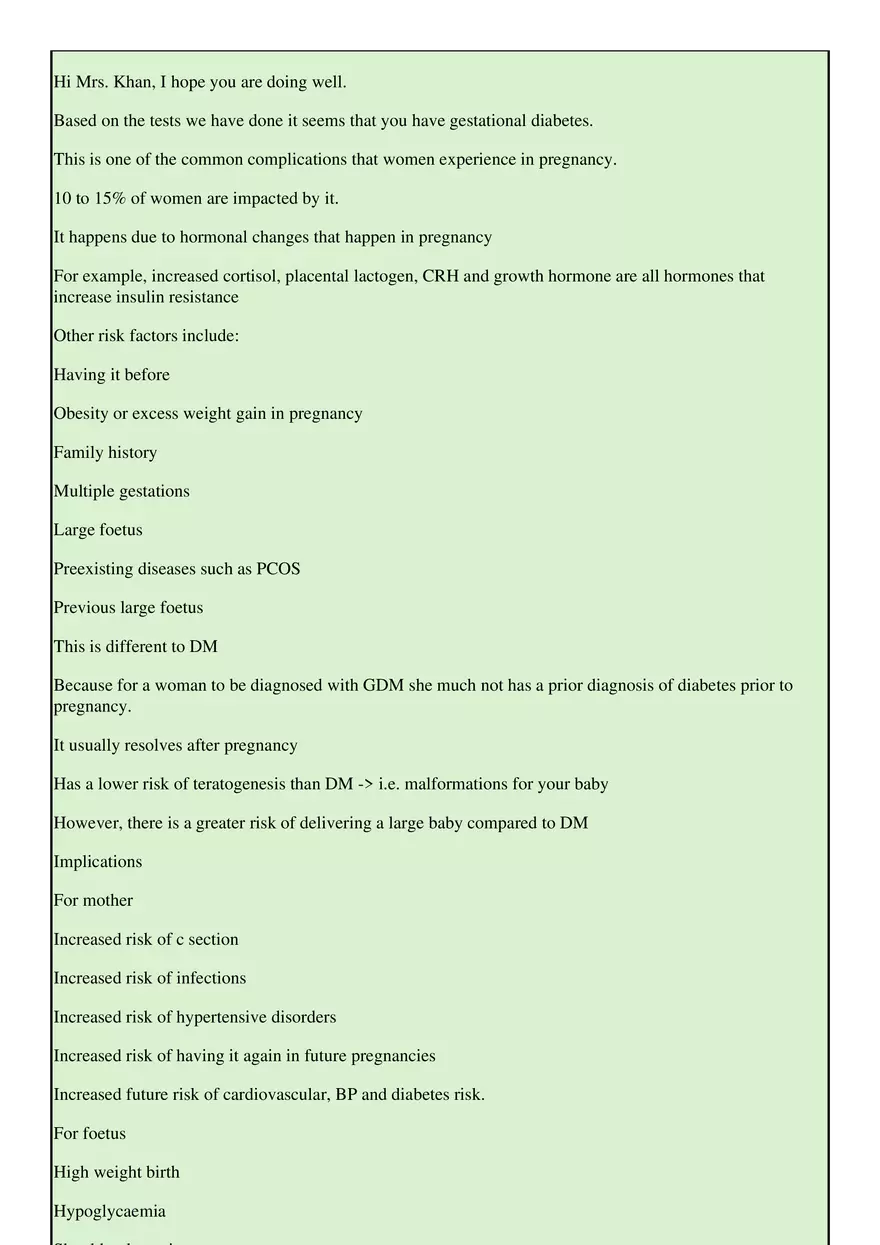 GDM Diagnosis Explanation - Page 2