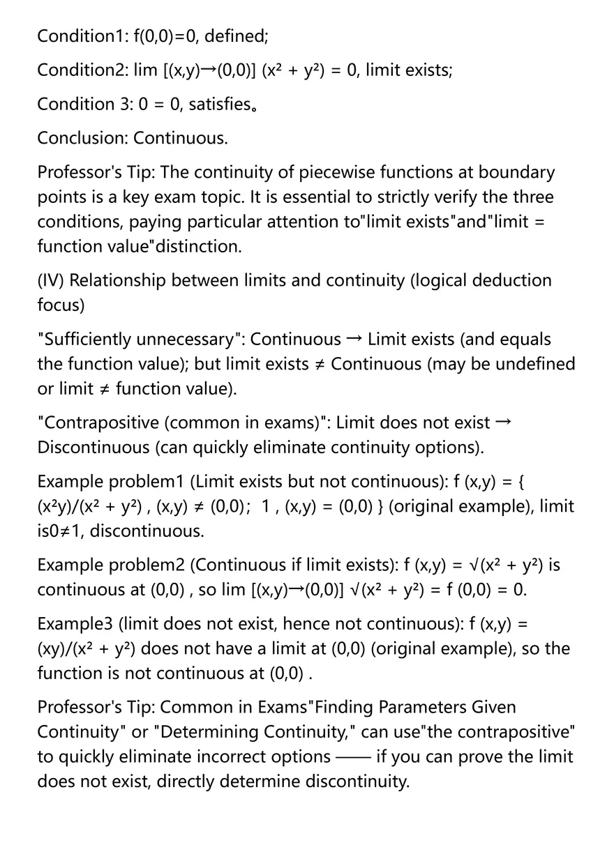 Limits and Continuity - Page 7