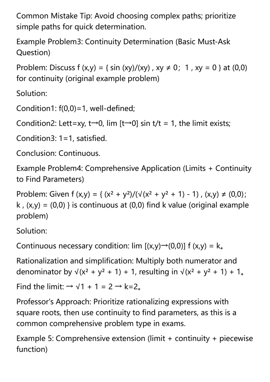 Limits and Continuity - Page 9