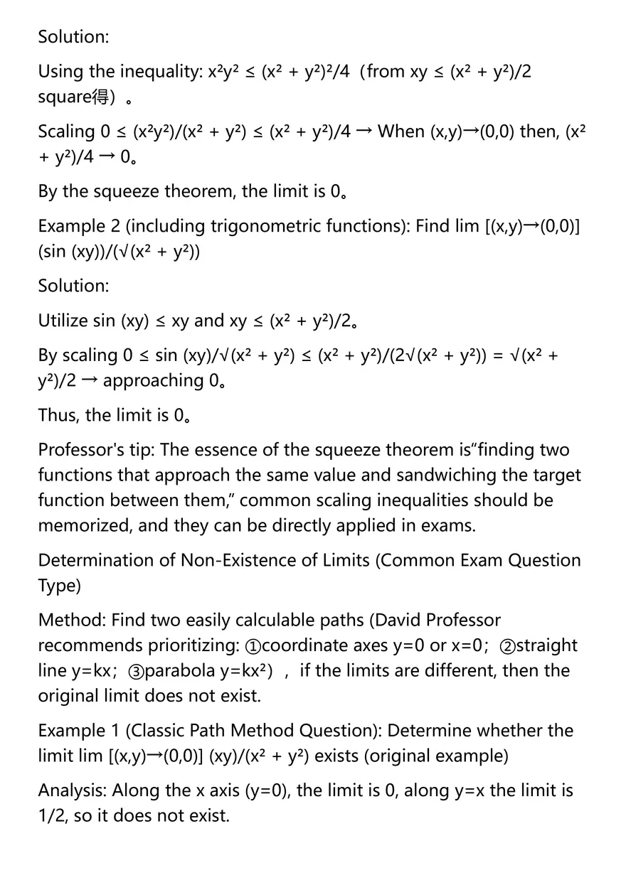 Limits and Continuity - Page 4
