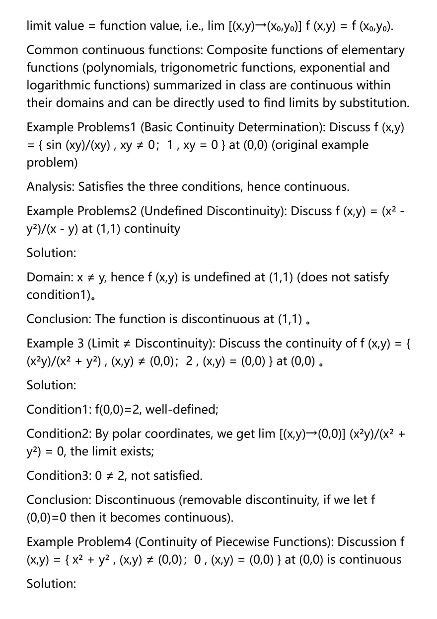 Limits and Continuity - Page 6