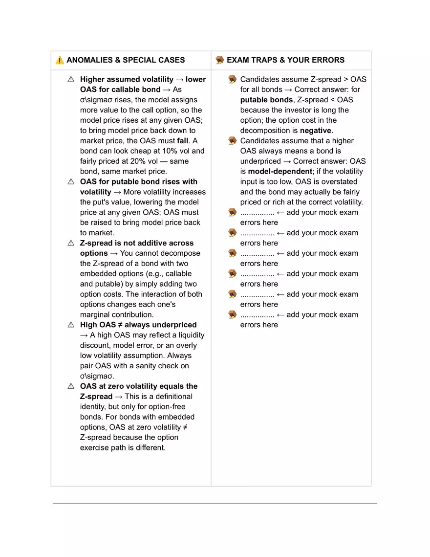 CFA L2: Valuation and Analysis of Bonds with Embedded Options - Page 14