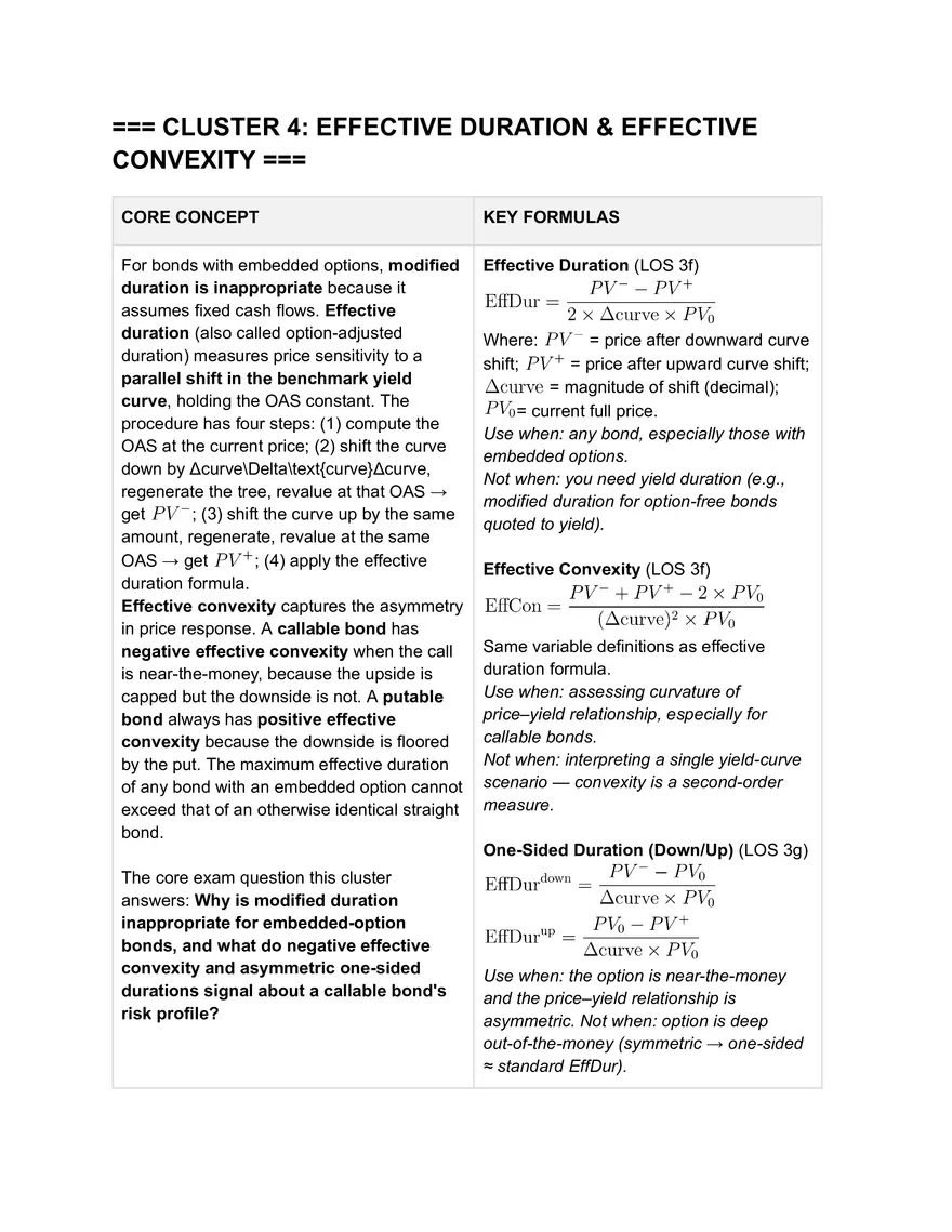 CFA L2: Valuation and Analysis of Bonds with Embedded Options - Page 15