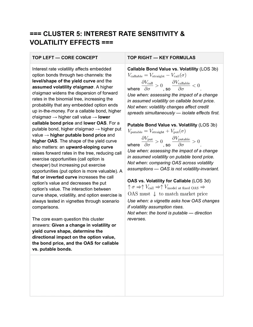 CFA L2: Valuation and Analysis of Bonds with Embedded Options - Page 17