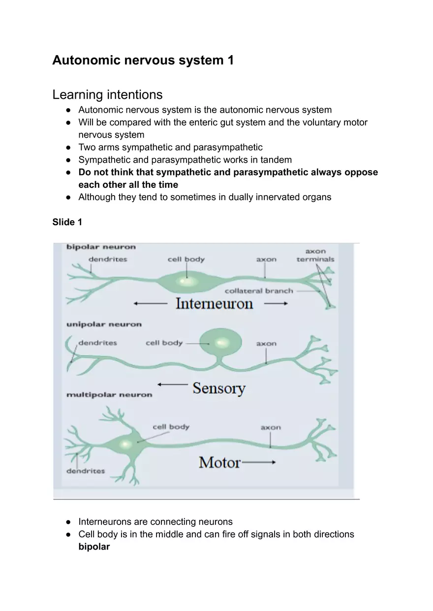 Autonomic Nervous System #1 - Page 1