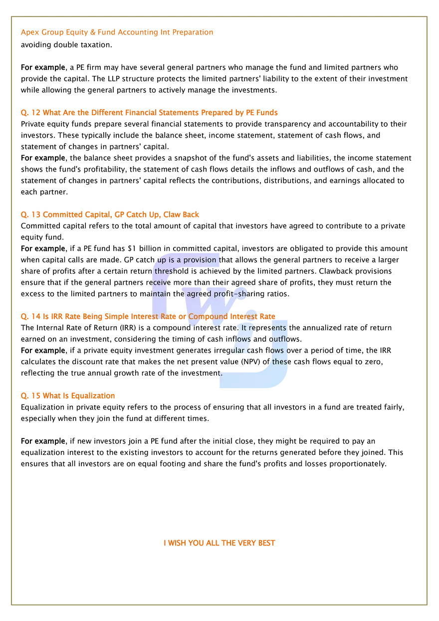 Apex Group Equity & Fund Accounting Interview Q&A - Page 4