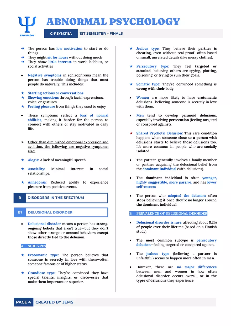 Schizophrenia Spectrum and Other Psychotic Disorders - Page 4