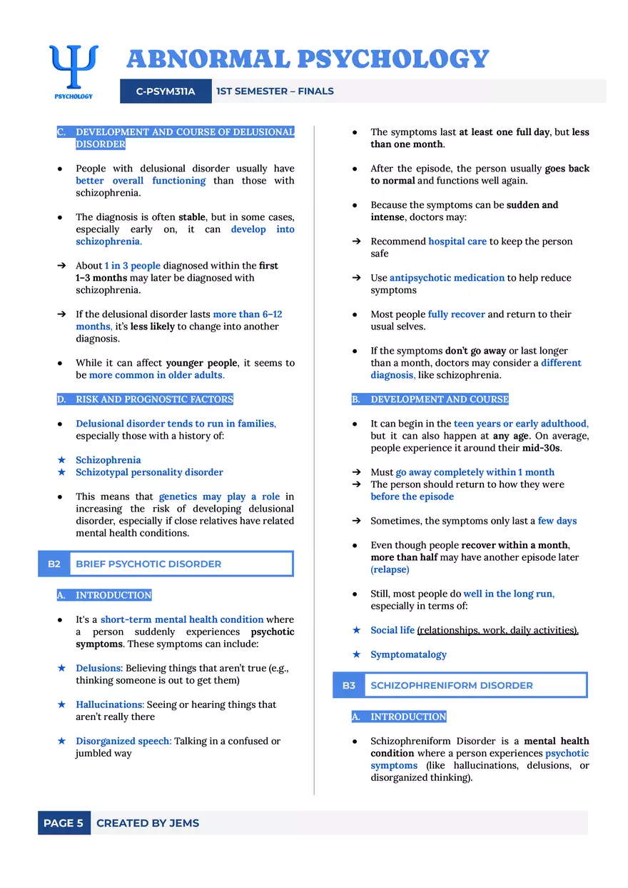 Schizophrenia Spectrum and Other Psychotic Disorders - Page 5