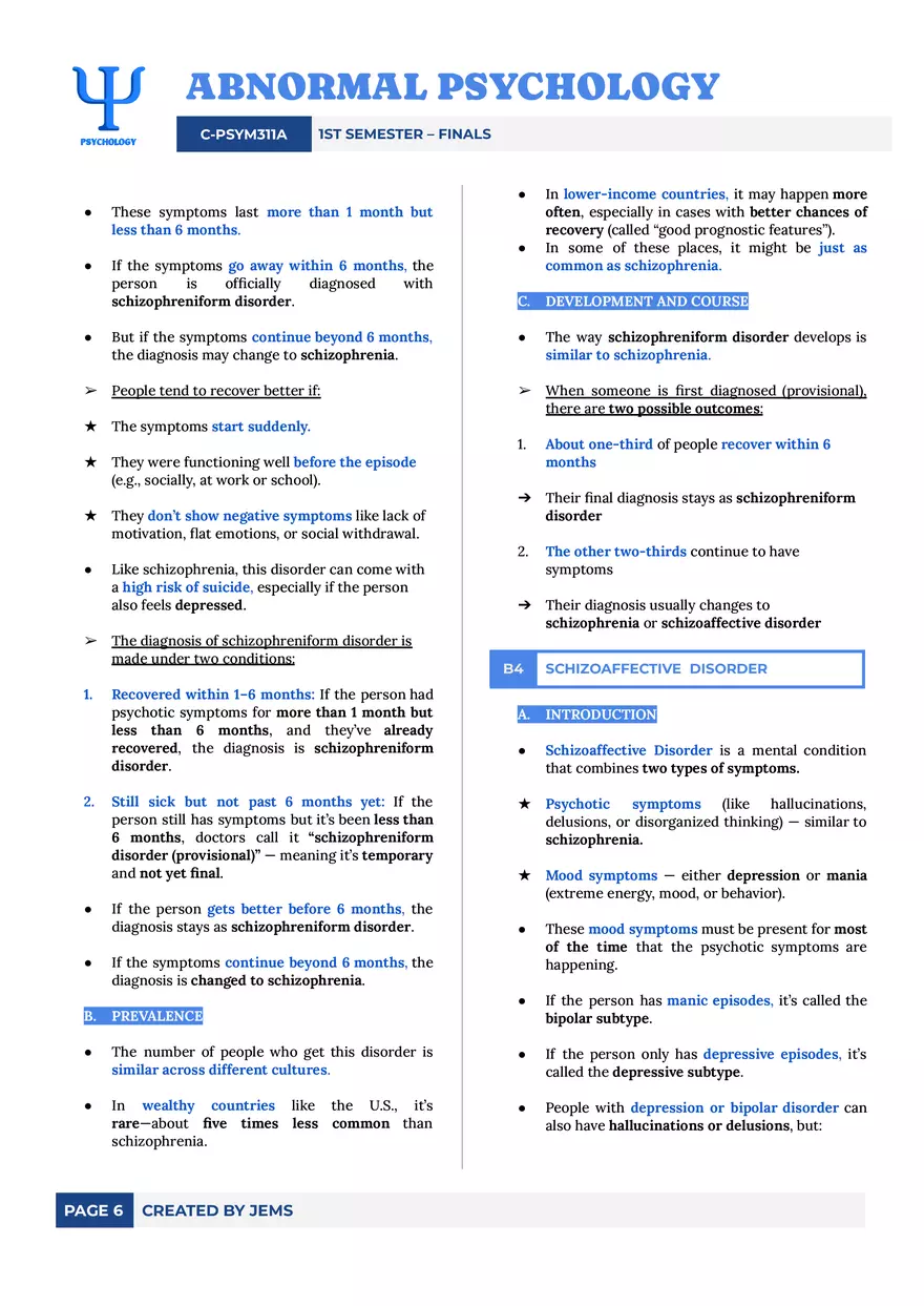 Schizophrenia Spectrum and Other Psychotic Disorders - Page 6
