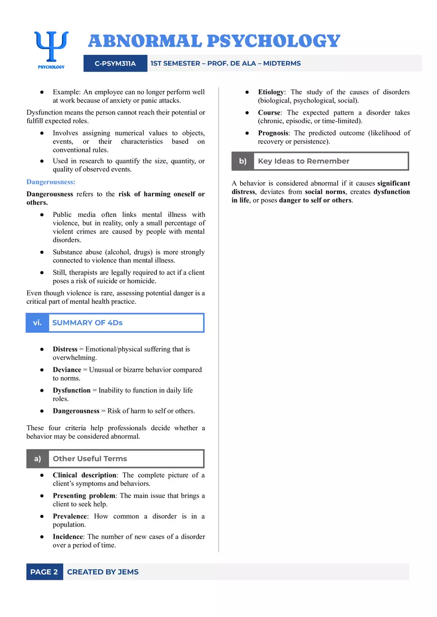 The Field of Abnormal Psychology - Page 2