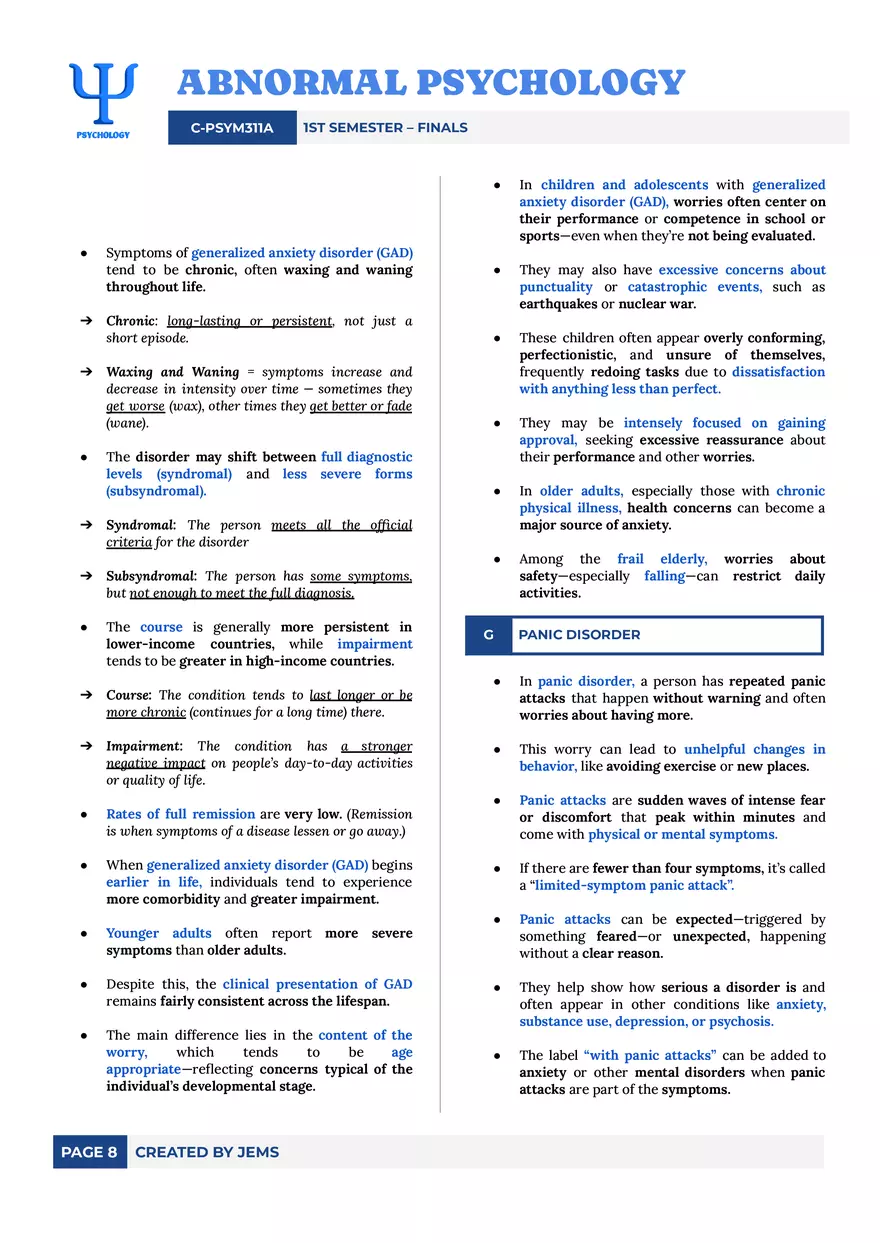 Anxiety Disorders - Page 8