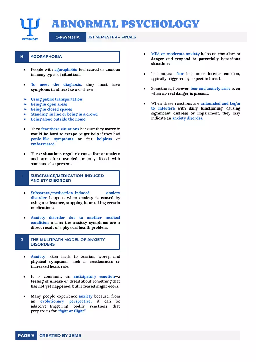Anxiety Disorders - Page 9