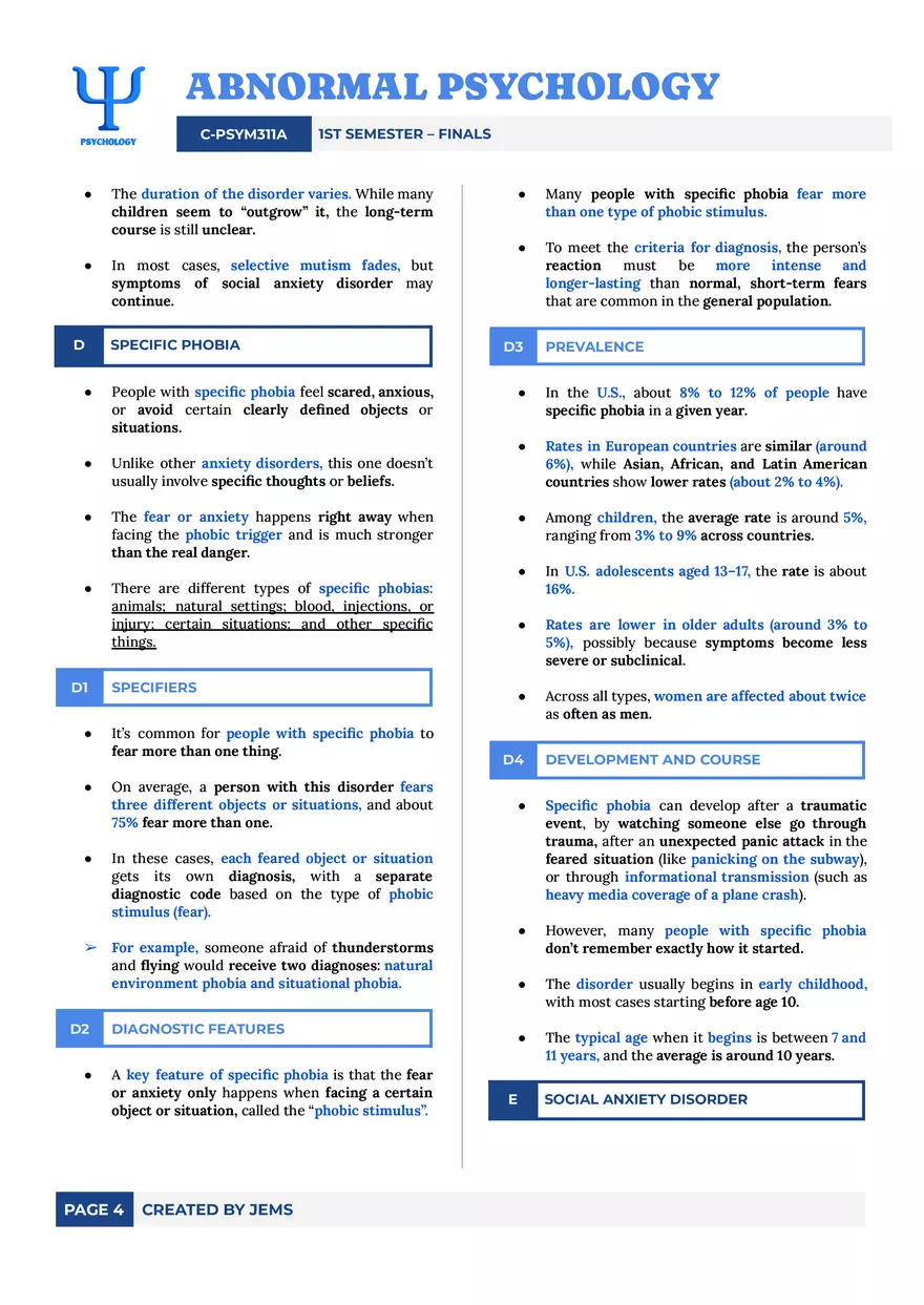 Anxiety Disorders - Page 4