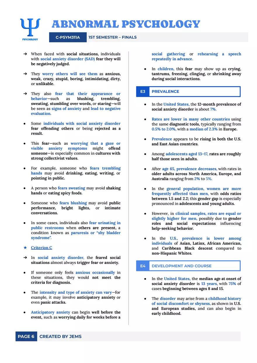 Anxiety Disorders - Page 6