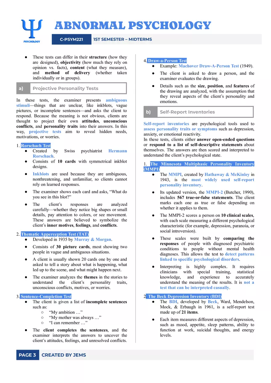 Assessment of Mental Disorders - Page 3