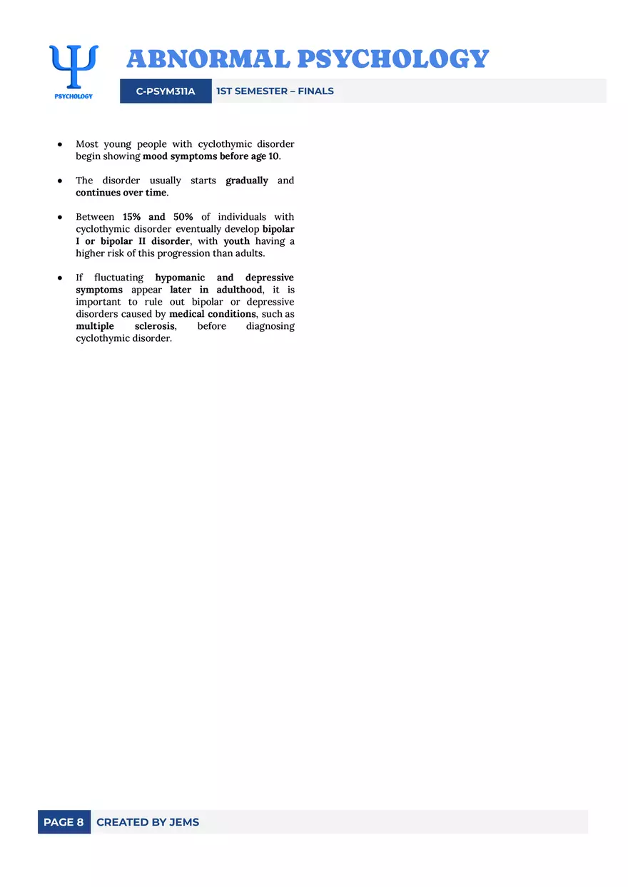 Bipolar and Related Disorders - Page 8