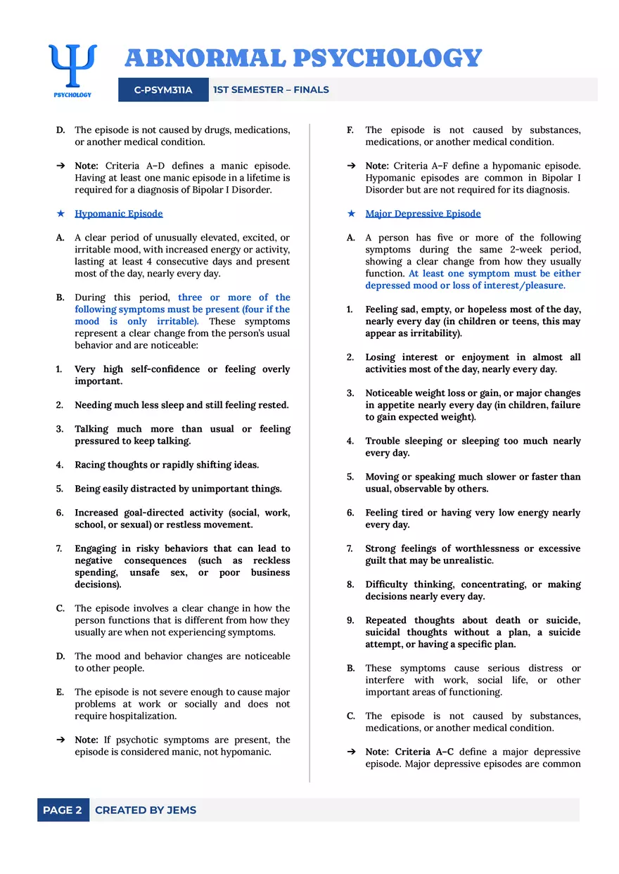Bipolar and Related Disorders - Page 2