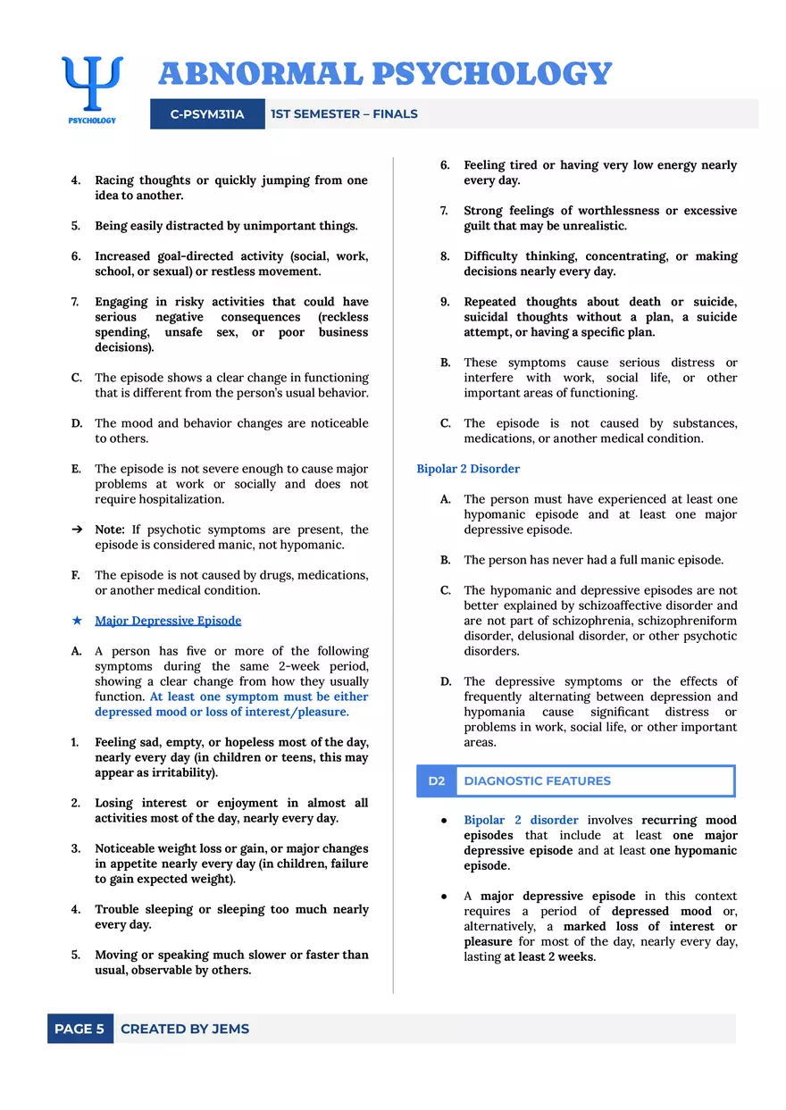 Bipolar and Related Disorders - Page 5