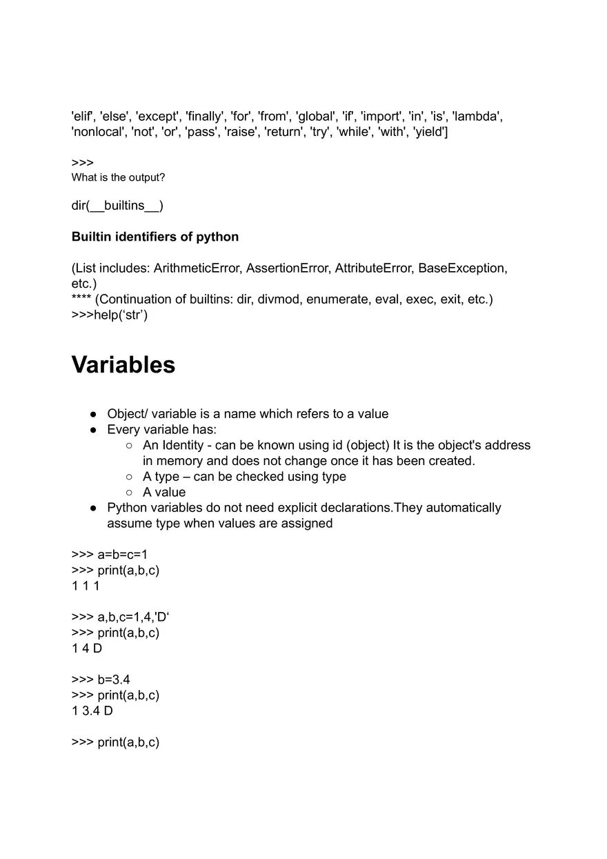 Basics of Python - Page 9