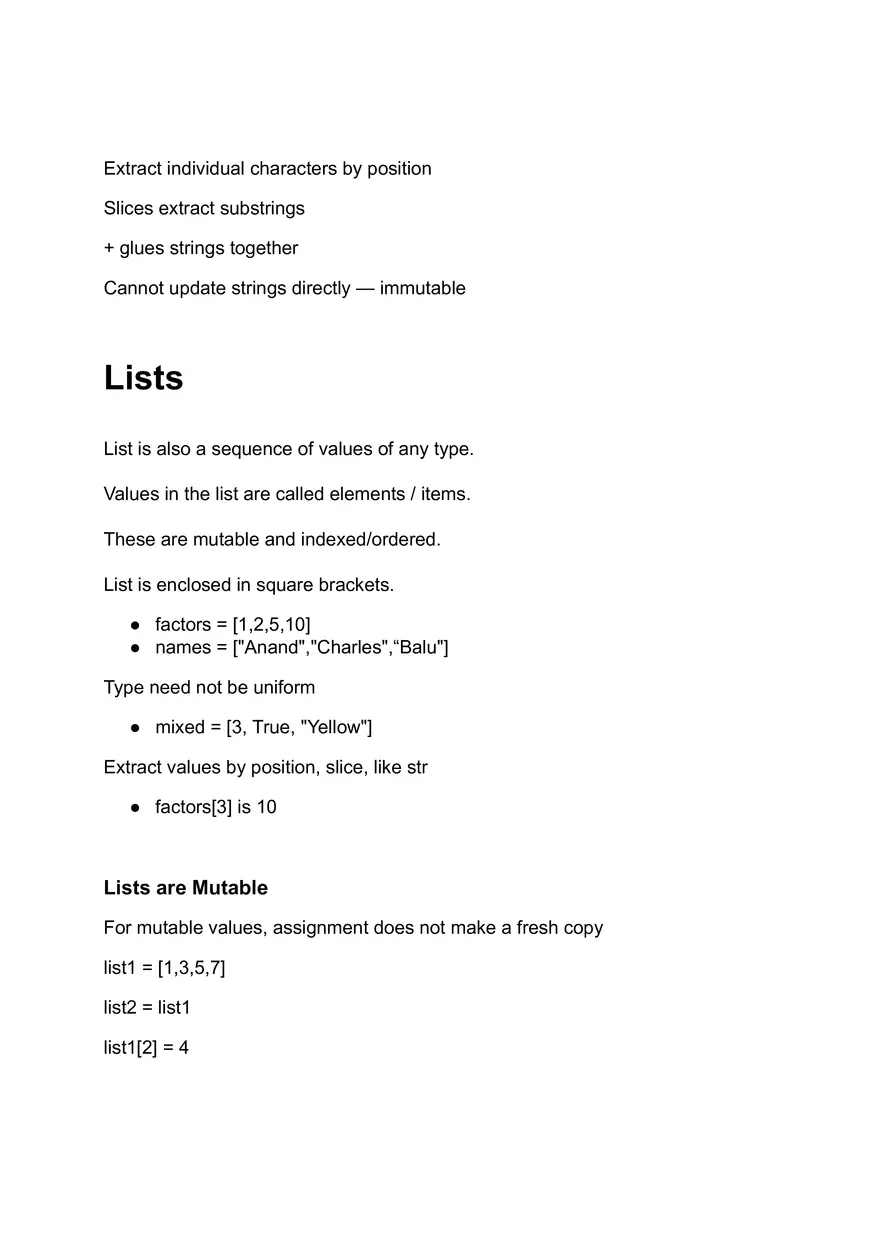 Basics of Python - Page 5