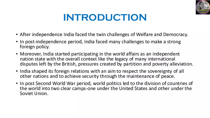 Chapter - 3: Indias External Relations - Page 2