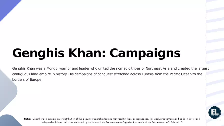 Genghis Khan Campaigns - Page 1