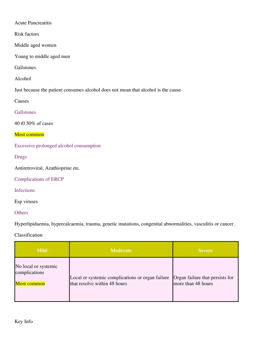 Acute Pancreatitis - Page 1