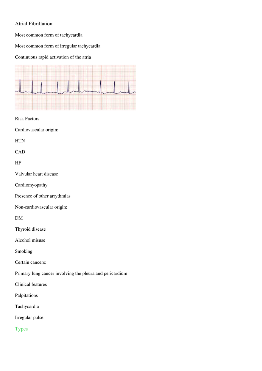 Atrial Fibrillation - Page 1