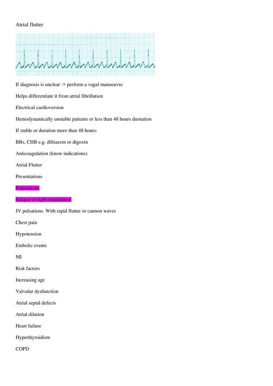 Atrial Flutter - Page 1