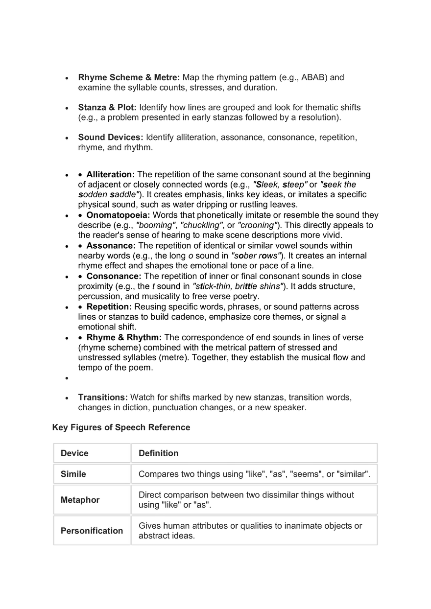 A Breakdown of the Core Guidelines for Analyzing Poetry - Page 2