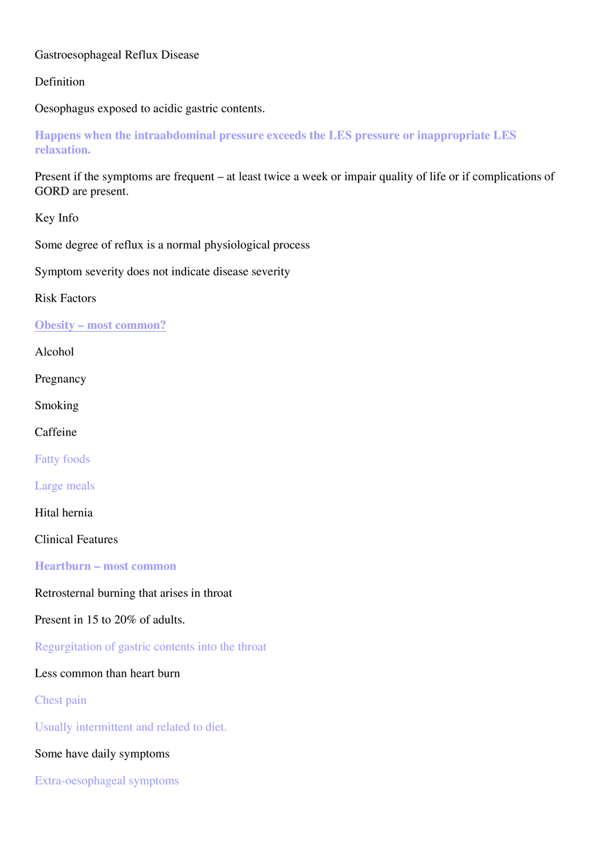 Gastroesophageal Reflux Disease - Page 1