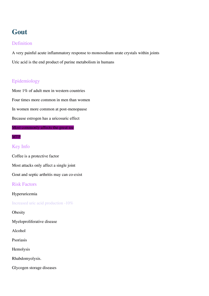 Gout - Page 1